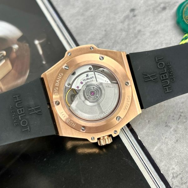 Đồng Hồ Hublot Big Bang One Click King Gold Độ Moissanite Bezel 39mm (3)