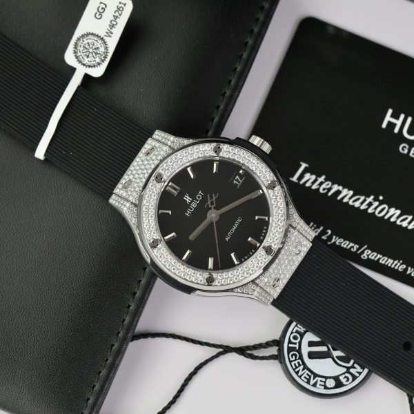 Đồng Hồ Hublot Replica 11 Classic Fusion Titanium Kim Cương Moissanite (3)