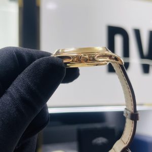 Đồng Hồ Rep Cũ Patek Philippe 5205R Bọc Vàng Thật Dây Da 40mm (2)