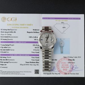 Đồng Hồ Rolex Day-Date 228396TBR Chế Tác Platinum Kim Cương Tự Nhiên 40mm (14)