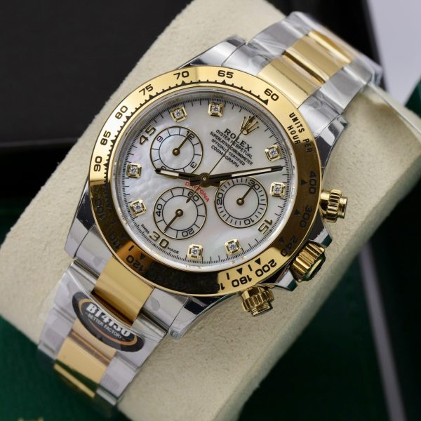 Đồng Hồ Rolex Daytona 116503 Chế Tác Mặt Xà Cừ Cọc Moissanite BT Factory 40mm (4)