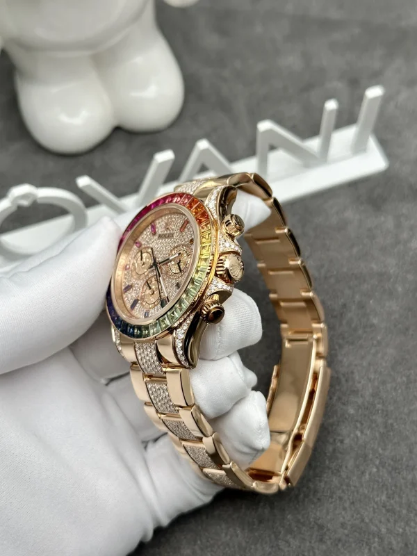 Đồng Hồ Rolex Daytona Rainbow 116595RBOW Vàng Khối Kim Cương 40mm (2)