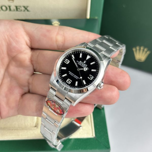 Đồng Hồ Rolex Explorer 124270 Replica Cao Cấp Mặt Đen Nhà Máy Clean (4)