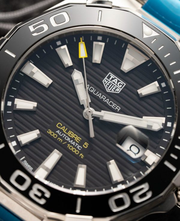 Đồng Hồ Tag Heuer Aquaracer WAY201A.BA0927 Replica Viền Gốm Đen 43mm (1)