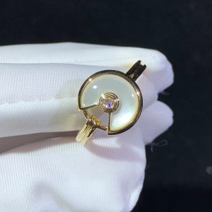 Nhẫn Cartier Amulette Đá Quý Kim Cương Vàng 18K Chế Tác (1)