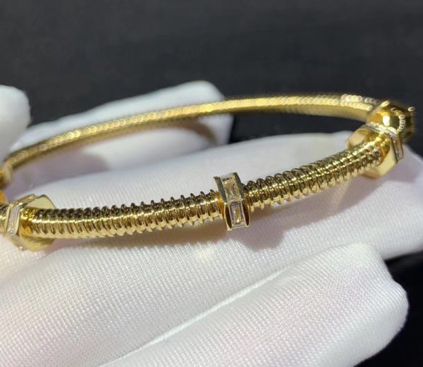 Vòng Tay Ecrou De Cartier Kim Cương Tự Nhiên Vàng 18K Chế Tác (2)