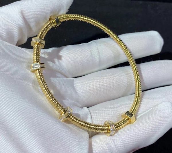 Vòng Tay Ecrou De Cartier Kim Cương Tự Nhiên Vàng 18K Chế Tác (2)