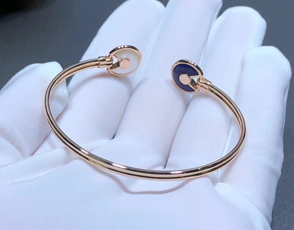 Vòng Tay Nữ Amulette De Cartier Đá Quý Kim Cương Tự Nhiên Vàng Hồng 18K Chế Tác (2)