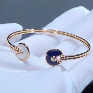 Vòng Tay Nữ Amulette De Cartier Đá Quý Kim Cương Tự Nhiên Vàng Hồng 18K Chế Tác (2)