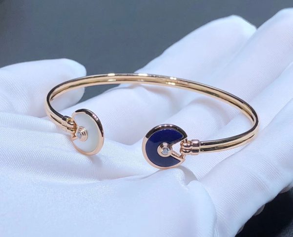 Vòng Tay Nữ Amulette De Cartier Đá Quý Kim Cương Tự Nhiên Vàng Hồng 18K Chế Tác (2)