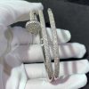 Vòng Tay Nữ Cartier Juste Un Clou Kim Cương Tự Nhiên Vàng Trắng 18K Chế Tác (2)