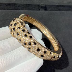 Vòng Tay Panthère De Cartier Ngọc Lục Bảo Mã Não Kim Cương Tự Nhiên Vàng 18K Chế Tác (10)