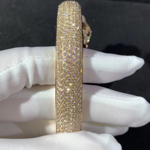 Vòng Tay Panthère De Cartier Ngọc Lục Bảo Mã Não Kim Cương Tự Nhiên Vàng 18K Chế Tác (10)