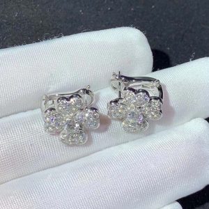 Bông Tai Nữ Van Cleef & Arpels Kim Cương Tự Nhiên Vàng Trắng 18K Chế Tác (2)