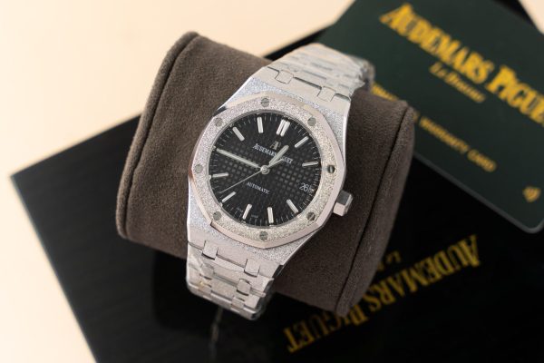 Đồng Hồ Audemars Piguet Royal Oak 15454BC Mặt Đen Replica 11 37mm (7)