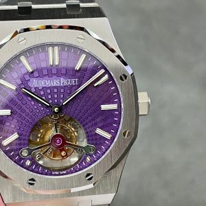 Đồng Hồ Audemars Piguet Royal Oak 26522ST Tourbillon Mặt Số Tím 41mm (2)