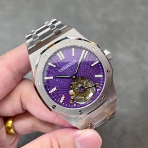 Đồng Hồ Audemars Piguet Royal Oak 26522ST Tourbillon Mặt Số Tím 41mm (2)