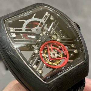 Đồng Hồ Franck Muller V45 Tourbillon Skeleton Vỏ Carbon Replica 45mm (7)