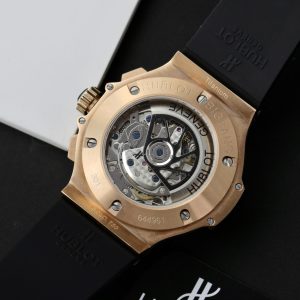 Đồng Hồ Hublot Nam Đính Đá Big Bang Chronograph King Gold 44mm (1)