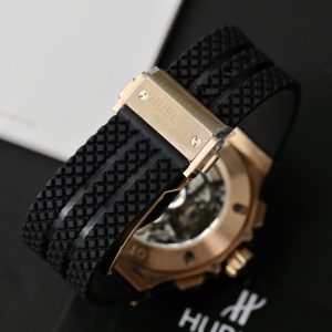 Đồng Hồ Hublot Nam Đính Đá Big Bang Chronograph King Gold 44mm (1)