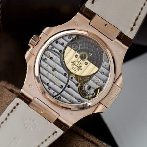 Đồng Hồ Patek Philippe Bọc Vàng Đính Đá Nautilus 5724R Màu Nâu 40mm (3)