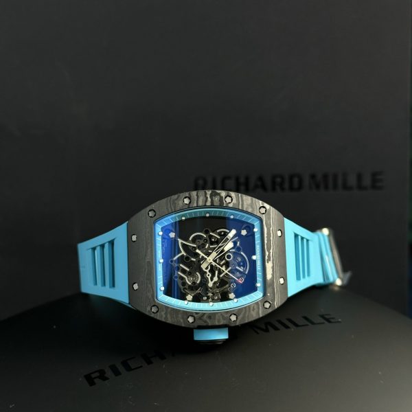 Đồng Hồ Richard Mille Chế Tác Carbon NTPT RM055 Màu Xanh New 2024 ZF (14)