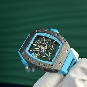 Đồng Hồ Richard Mille Chế Tác Carbon NTPT RM055 Màu Xanh New 2024 ZF (14)