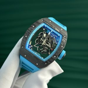 Đồng Hồ Richard Mille Chế Tác Carbon NTPT RM055 Màu Xanh New 2024 ZF (14)