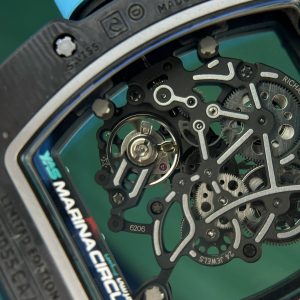 Đồng Hồ Richard Mille Chế Tác Carbon NTPT RM055 Màu Xanh New 2024 ZF (14)