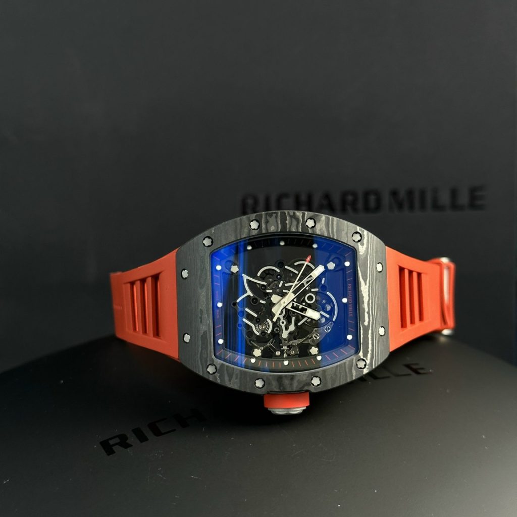 Đồng Hồ Richard Mille RM055 AN-TI Carbon NTPT Màu Đỏ New 2024 Nhà Máy ZF (1)