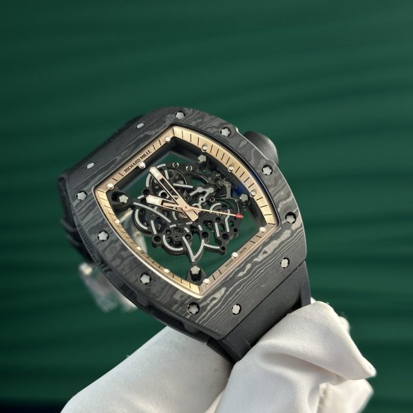 Đồng Hồ Richard Mille RM055-CA-RG Black Chế Tác Nhà Máy ZF