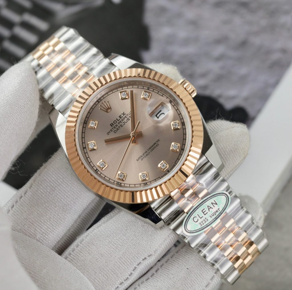 Đồng Hồ Rolex DateJust 126331 Replica 11 Mặt Số Hồng Clean Factory