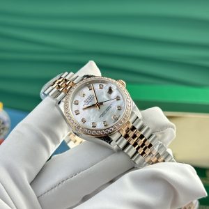 Đồng Hồ Rolex DateJust Mother Of Pearl Nữ Đính Đá Dây Jubilee 31mm (1)