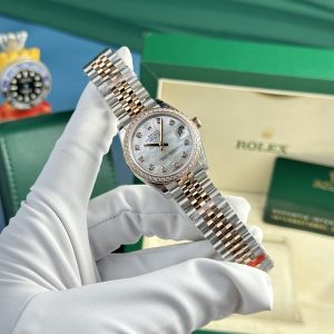 Đồng Hồ Rolex DateJust Mother Of Pearl Nữ Đính Đá Dây Jubilee 31mm (1)