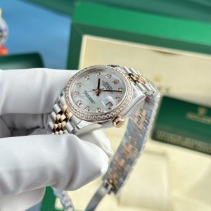 Đồng Hồ Rolex DateJust Mother Of Pearl Nữ Đính Đá Dây Jubilee 31mm (1)