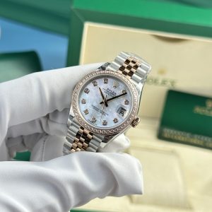 Đồng Hồ Rolex DateJust Mother Of Pearl Nữ Đính Đá Dây Jubilee 31mm (1)