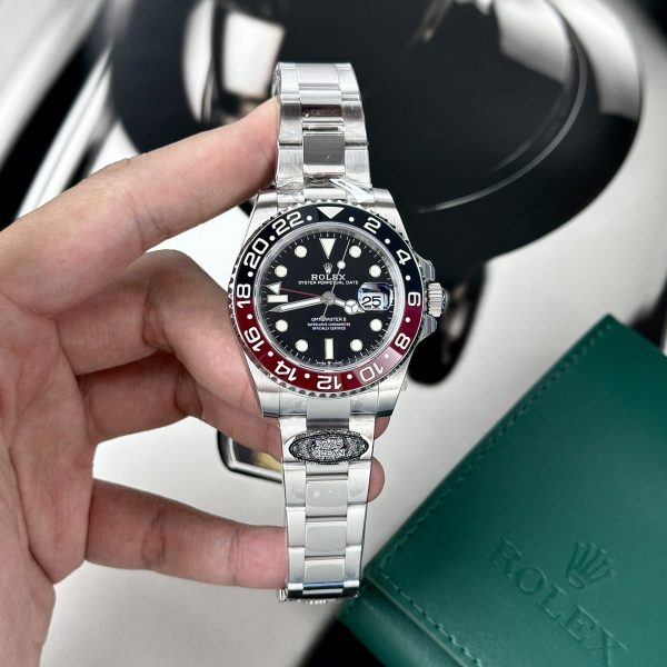 Đồng Hồ Rolex GMT-Master II Coke Dây Oyster Chế Tác Clean Factory 40mm (6)