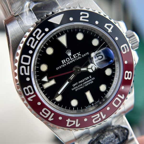 Đồng Hồ Rolex GMT-Master II Coke Dây Oyster Chế Tác Clean Factory 40mm (6)