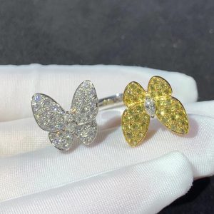 Nhẫn Van Cleef & Arpels Butterfly Nữ Chế Tác Kim Cương Vàng 18K (2)