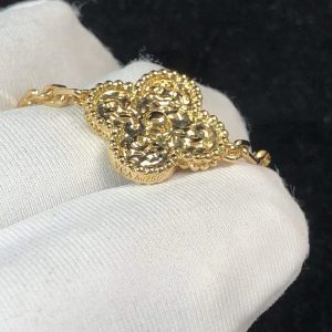 Vòng Tay Nữ Van Cleef & Arpels Vintage Alhambra Vàng 18K Tuỳ Chỉnh (2)