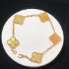 Vòng Tay Van Cleef & Arpels Vintage Alhambra Nữ Chế Tác Đá Quý Tự Nhiên Vàng 18K (2)