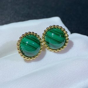 Bông Tai Van Cleef & Arpels Perlée Couleurs Chế Tác Đá Quý Vàng 18K (2)