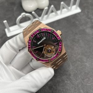 Đồng Hồ Audemars Piguet Chế Tác Vàng Khối Ruby Tự Nhiên Máy Tourbillon 41mm (1)