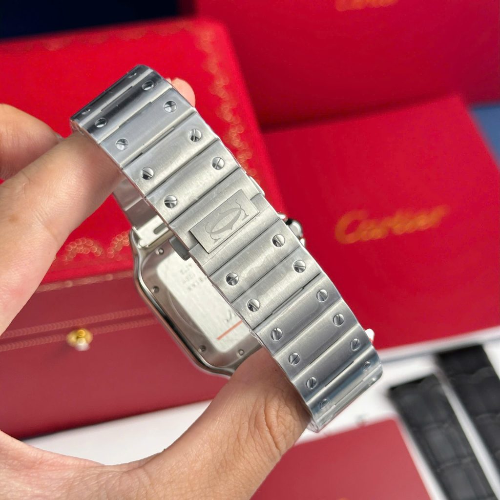 Đồng Hồ Cartier Santos WSSA0064 Mặt Nâu BV Factory 39 (2)