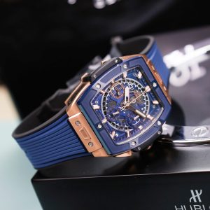 Đồng Hồ Hublot Spirit Of Big Bang Chế Tác Viền Gốm Xanh BBF Factory 42mm (3)