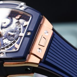 Đồng Hồ Hublot Spirit Of Big Bang Chế Tác Viền Gốm Xanh BBF Factory 42mm (4)