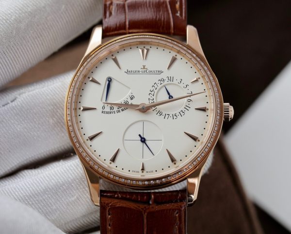 Đồng Hồ Jaeger LeCoultre Nam Đính Đá Master Ultra Thin Power Reserve ZF (11)