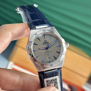 Đồng Hồ Omega Constellation Mặt Xám Rep Cao Cấp Nhà Máy UM 39mm (1)