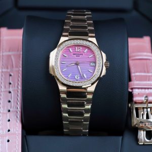 Đồng Hồ Patek Philippe Nautilus 7010R Nữ Đính Đá Nhà Máy GR 32mm (5)