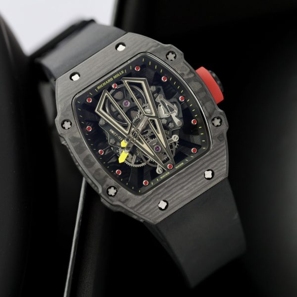 Đồng Hồ Richard Mille Fake Cao Cấp RM27-03 Carbon Dây Cao Su 42mm (1)